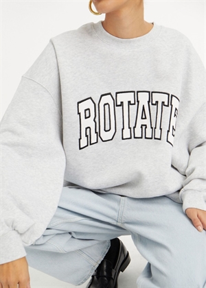 Heavy crewneck sweat Light Grey Melange ROTATE 